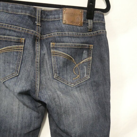 RAMPAGE | size 5 | Classic Blue Dark Wash Straight Cut Denim Jeans - Picture 12 of 16